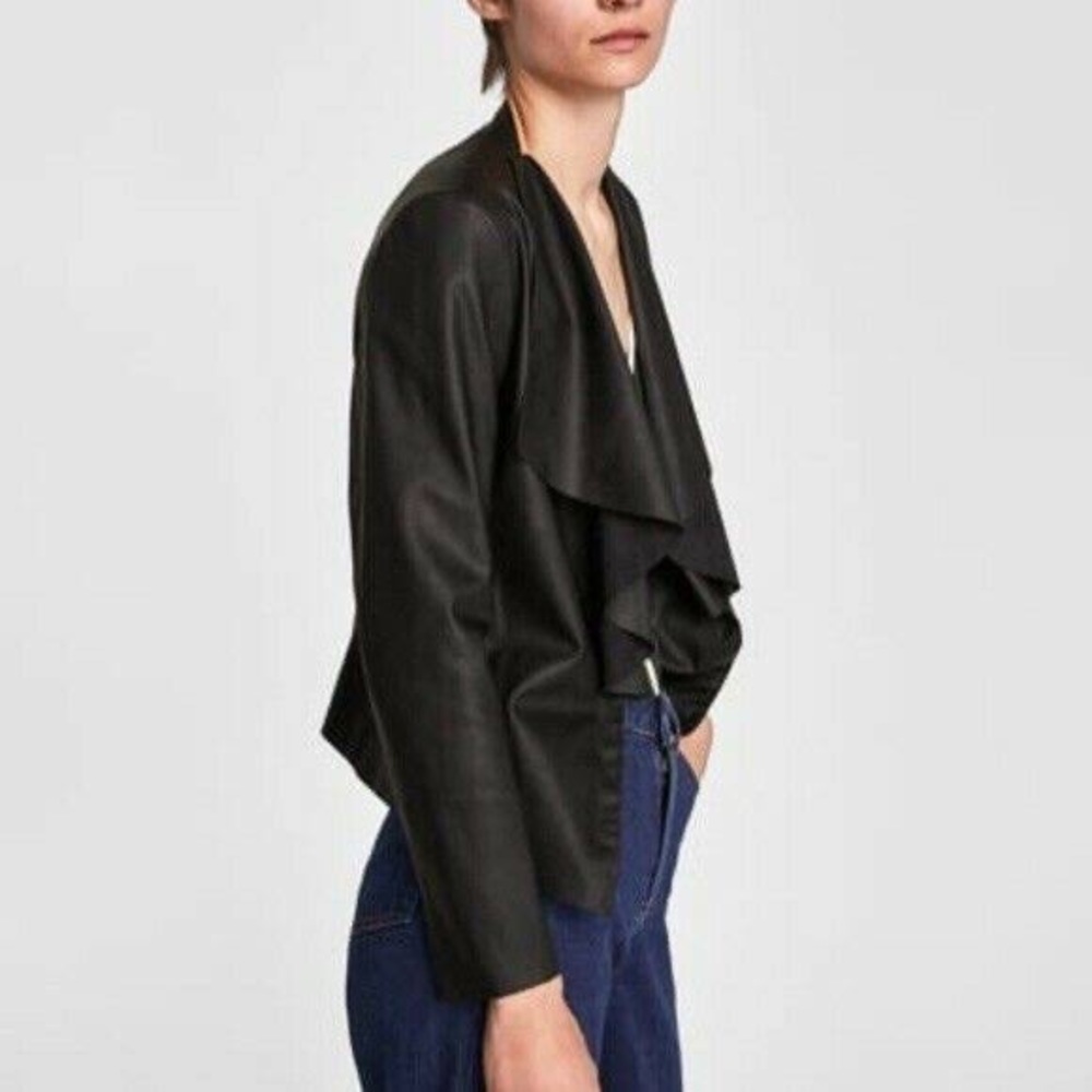 Zara Black Leather Jacket